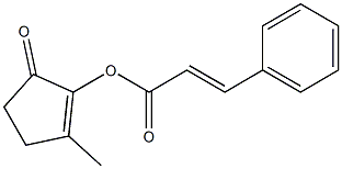 2-methyl-5-oxocyclopent-1-enyl 3-phenylacrylate Struktur