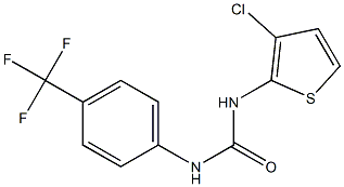 N-(3-chloro-2-thienyl)-N'-[4-(trifluoromethyl)phenyl]urea Structure