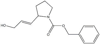 benzyl 2-[(E)-3-hydroxy-1-propenyl]-1-pyrrolidinecarboxylate Struktur