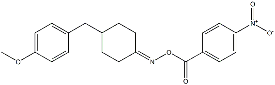 N-[4-(4-methoxybenzyl)cyclohexylidene]-N-[(4-nitrobenzoyl)oxy]amine