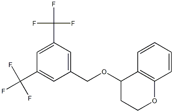 4-{[3,5-bis(trifluoromethyl)benzyl]oxy}chromane,,结构式