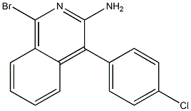 1-bromo-4-(4-chlorophenyl)-3-isoquinolinylamine
