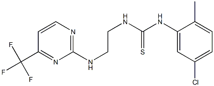 N-(5-chloro-2-methylphenyl)-N'-(2-{[4-(trifluoromethyl)pyrimidin-2-yl]amino}ethyl)thiourea