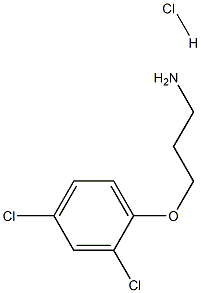 3-(2,4-dichlorophenoxy)-1-propanamine hydrochloride 化学構造式