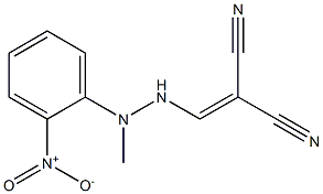 2-{[2-methyl-2-(2-nitrophenyl)hydrazino]methylidene}malononitrile Structure