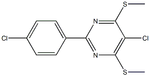 5-chloro-2-(4-chlorophenyl)-4,6-di(methylthio)pyrimidine