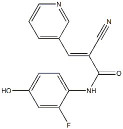 2-cyano-N-(2-fluoro-4-hydroxyphenyl)-3-(3-pyridinyl)acrylamide