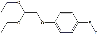 2-(4-Fluorothiophenoxy)acetaldehyde diethylacetal, tech. Structure
