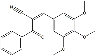 (Z)-2-benzoyl-3-(3,4,5-trimethoxyphenyl)-2-propenenitrile Struktur