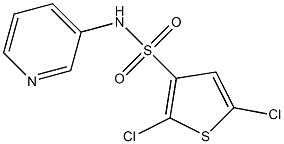 N3-(3-pyridyl)-2,5-dichlorothiophene-3-sulfonamide 化学構造式