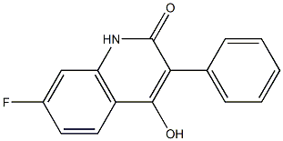 7-fluoro-4-hydroxy-3-phenyl-1,2-dihydroquinolin-2-one Structure