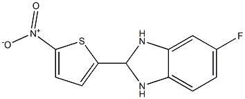 5-fluoro-2-(5-nitro-2-thienyl)-2,3-dihydro-1H-benzo[d]imidazole Structure
