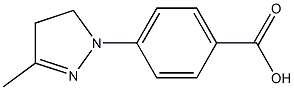 4-(3-methyl-4,5-dihydro-1H-pyrazol-1-yl)benzoic acid 化学構造式
