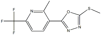 2-(methylthio)-5-[2-methyl-6-(trifluoromethyl)-3-pyridyl]-1,3,4-oxadiazole|