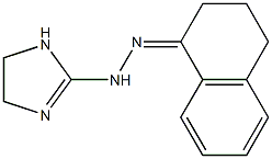 1,2,3,4-tetrahydronaphthalen-1-one 1-(4,5-dihydro-1H-imidazol-2-yl)hydrazone Struktur