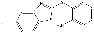 2-[(5-chloro-1,3-benzothiazol-2-yl)thio]aniline,,结构式
