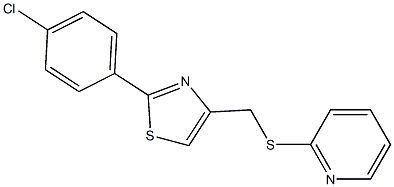  2-(4-chlorophenyl)-4-[(2-pyridylthio)methyl]-1,3-thiazole