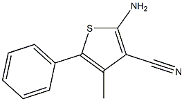 2-amino-4-methyl-5-phenylthiophene-3-carbonitrile Structure