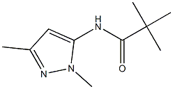 N1-(1,3-dimethyl-1H-pyrazol-5-yl)-2,2-dimethylpropanamide 化学構造式