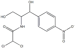 N1-[2-hydroxy-1-(hydroxymethyl)-2-(4-nitrophenyl)ethyl]-2,2-dichloroacetamide 结构式