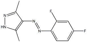 4-[2-(2,4-difluorophenyl)diaz-1-enyl]-3,5-dimethyl-1H-pyrazole Structure