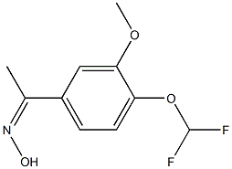 1-[4-(difluoromethoxy)-3-methoxyphenyl]ethanone oxime