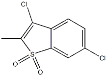 3,6-dichloro-2-methyl-1H-1lambda~6~-benzo[b]thiophene-1,1-dione Struktur