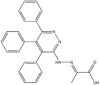 2-[2-(4,5,6-triphenylpyridazin-3-yl)hydrazono]propanoic acid