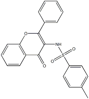 N1-(4-oxo-2-phenyl-4H-chromen-3-yl)-4-methylbenzene-1-sulfonamide Structure