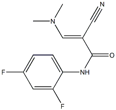 N1-(2,4-difluorophenyl)-2-cyano-3-(dimethylamino)acrylamide Structure