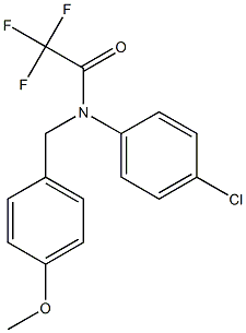 N-(4-chlorophenyl)-2,2,2-trifluoro-N-(4-methoxybenzyl)acetamide Structure