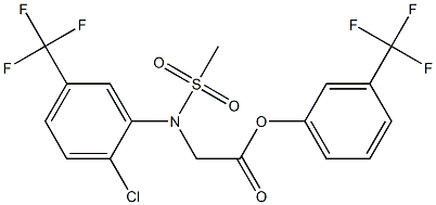 3-(trifluoromethyl)phenyl 2-[2-chloro(methylsulfonyl)-5-(trifluoromethyl)anilino]acetate