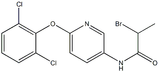 N1-[6-(2,6-dichlorophenoxy)-3-pyridyl]-2-bromopropanamide|