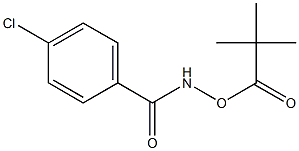 4-chloro-N-[(2,2-dimethylpropanoyl)oxy]benzenecarboxamide,,结构式