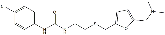 N-(4-chlorophenyl)-N'-{2-[({5-[(dimethylamino)methyl]-2-furyl}methyl)thio]ethyl}urea Structure