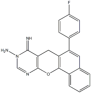 6-(4-fluorophenyl)-8-imino-8,9-dihydro-7H-benzo[7,8]chromeno[2,3-d]pyrimidin-9-amine