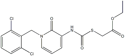 ethyl 2-[({[1-(2,6-dichlorobenzyl)-2-oxo-1,2-dihydro-3-pyridinyl]amino}carbonyl)sulfanyl]acetate