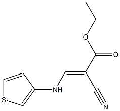 ethyl 2-cyano-3-(3-thienylamino)acrylate Structure