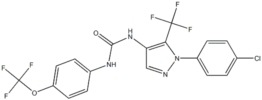 N-[1-(4-chlorophenyl)-5-(trifluoromethyl)-1H-pyrazol-4-yl]-N'-[4-(trifluoromethoxy)phenyl]urea|