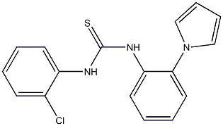 N-(2-chlorophenyl)-N'-[2-(1H-pyrrol-1-yl)phenyl]thiourea 化学構造式