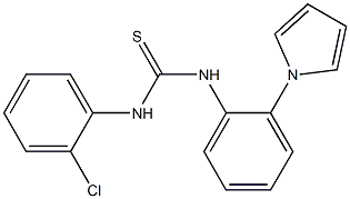 N-(2-chlorophenyl)-N'-[2-(1H-pyrrol-1-yl)phenyl]thiourea Struktur