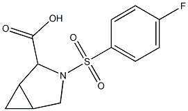 3-[(4-fluorophenyl)sulfonyl]-3-azabicyclo[3.1.0]hexane-2-carboxylic acid