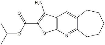 isopropyl 3-amino-6,7,8,9-tetrahydro-5H-cyclohepta[b]thieno[3,2-e]pyridine-2-carboxylate Structure