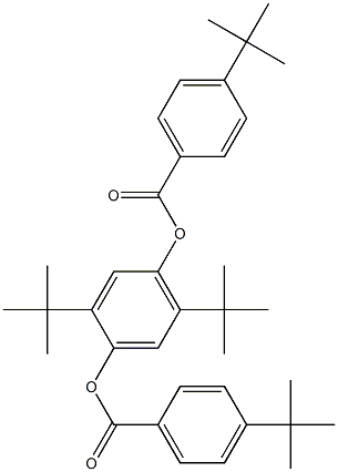 2,5-di(tert-butyl)-4-{[4-(tert-butyl)benzoyl]oxy}phenyl 4-(tert-butyl)benzoate 结构式