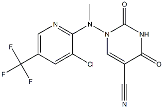 1-[[3-chloro-5-(trifluoromethyl)-2-pyridinyl](methyl)amino]-2,4-dioxo-1,2,3,4-tetrahydro-5-pyrimidinecarbonitrile