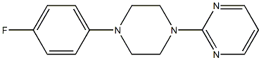 2-[4-(4-fluorophenyl)piperazino]pyrimidine Structure