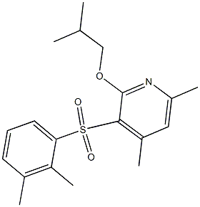 3-[(2,3-dimethylphenyl)sulfonyl]-2-isobutoxy-4,6-dimethylpyridine Structure