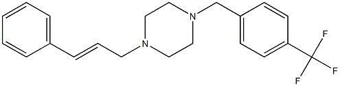 1-[(E)-3-phenyl-2-propenyl]-4-[4-(trifluoromethyl)benzyl]piperazine