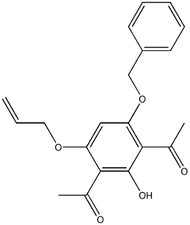  1-[3-acetyl-4-(allyloxy)-6-(benzyloxy)-2-hydroxyphenyl]ethan-1-one