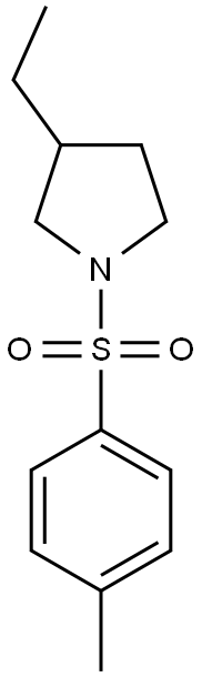 3-ethyl-1-[(4-methylphenyl)sulfonyl]pyrrolidine Struktur
